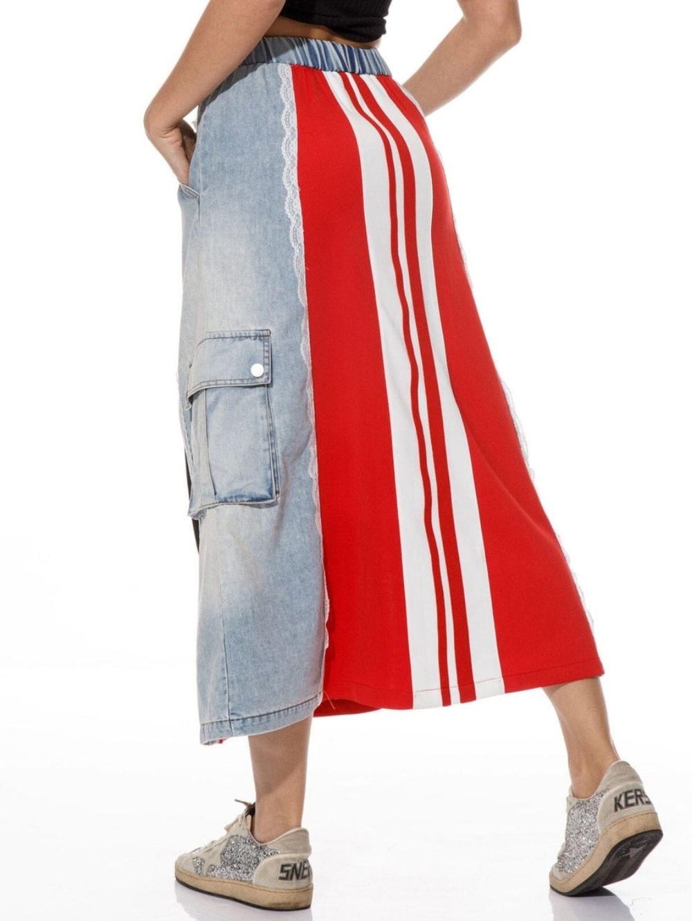 Denim Midi Skirt - Picture 3 of 3